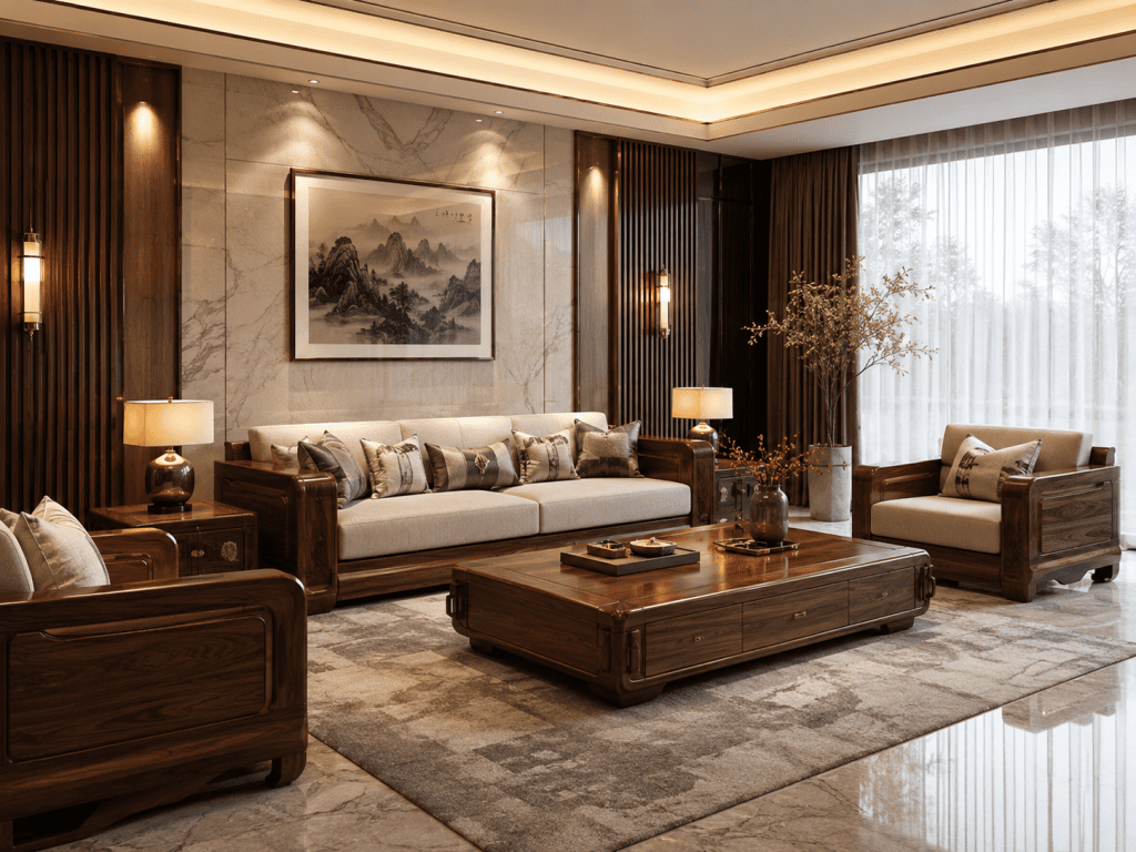 7 Kinh nghiệm chọn mua sofa gỗ óc chó chính hãng