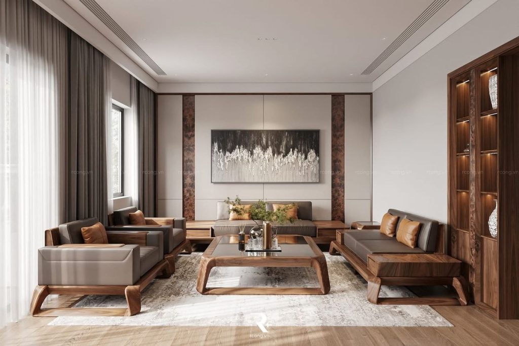 7 Kinh nghiệm chọn mua sofa gỗ óc chó chính hãng