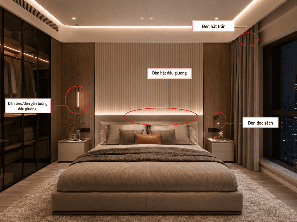 7 vị trí cần bố trí đèn để căn nhà đẹp hơn vào buổi tối