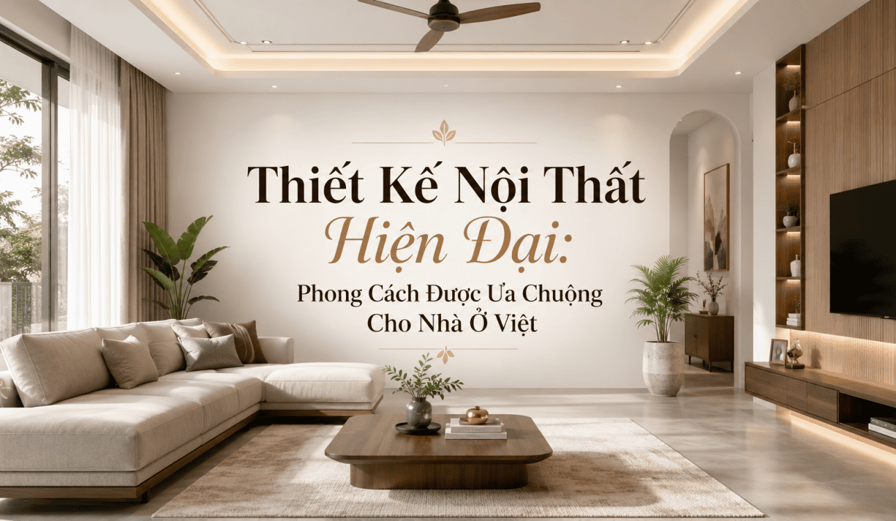 Thiết Kế Nội Thất Hiện Đại: Phong Cách Được Ưa Chuộng Cho Nhà Ở Việt