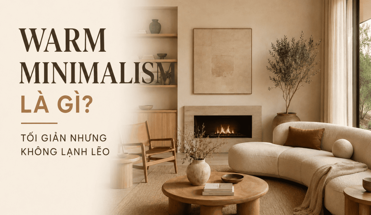 Warm Minimalism là gì? Phong cách tối giản nhưng không lạnh lẽo