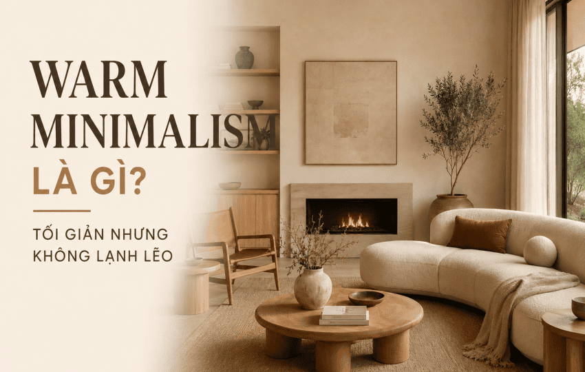 Warm Minimalism là gì? Phong cách tối giản nhưng không lạnh lẽo