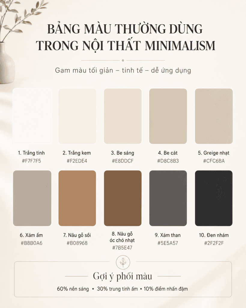 Phong cách nội thất Minimalism