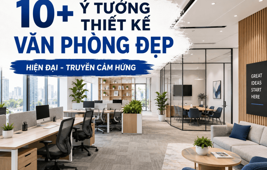 10+ Ý tưởng thiết kế văn phòng làm việc đẹp, hiện đại và truyền cảm hứng