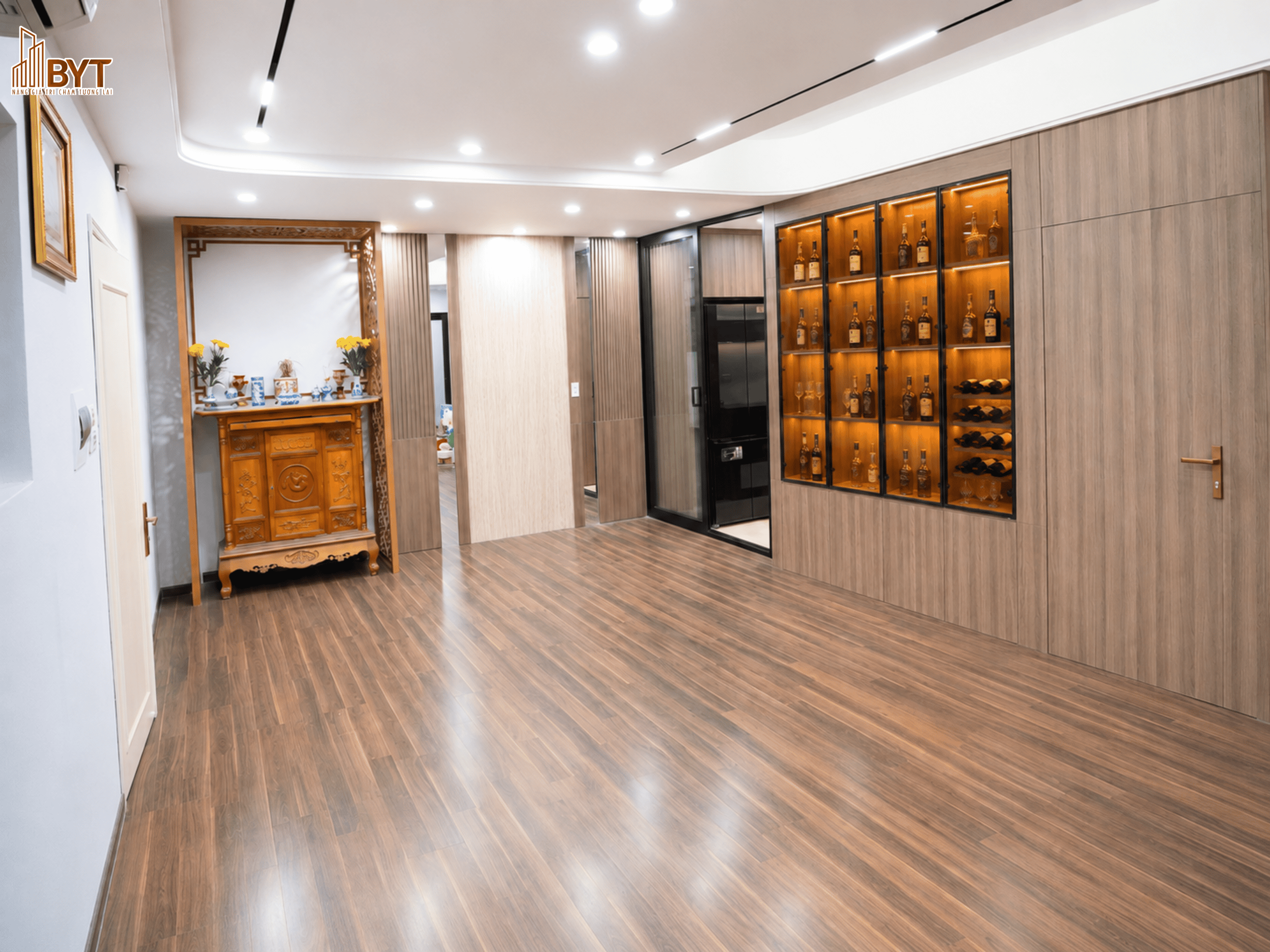 Hoàn thiện nội thất chung cư Nàng Hương: Gọn gàng, đồng bộ và tiện nghi