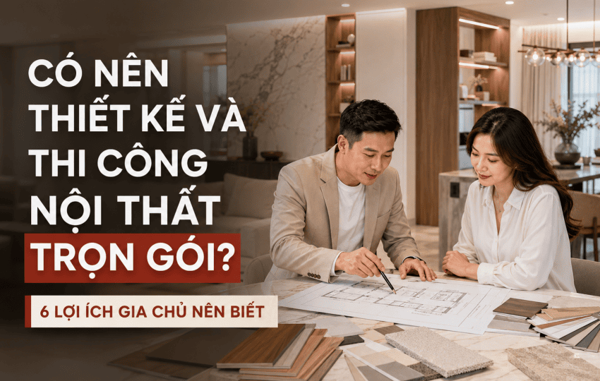CÓ NÊN THIẾT KẾ VÀ THI CÔNG NỘI THẤT TRỌN GÓI? 6 LỢI ÍCH GIA CHỦ NÊN BIẾT