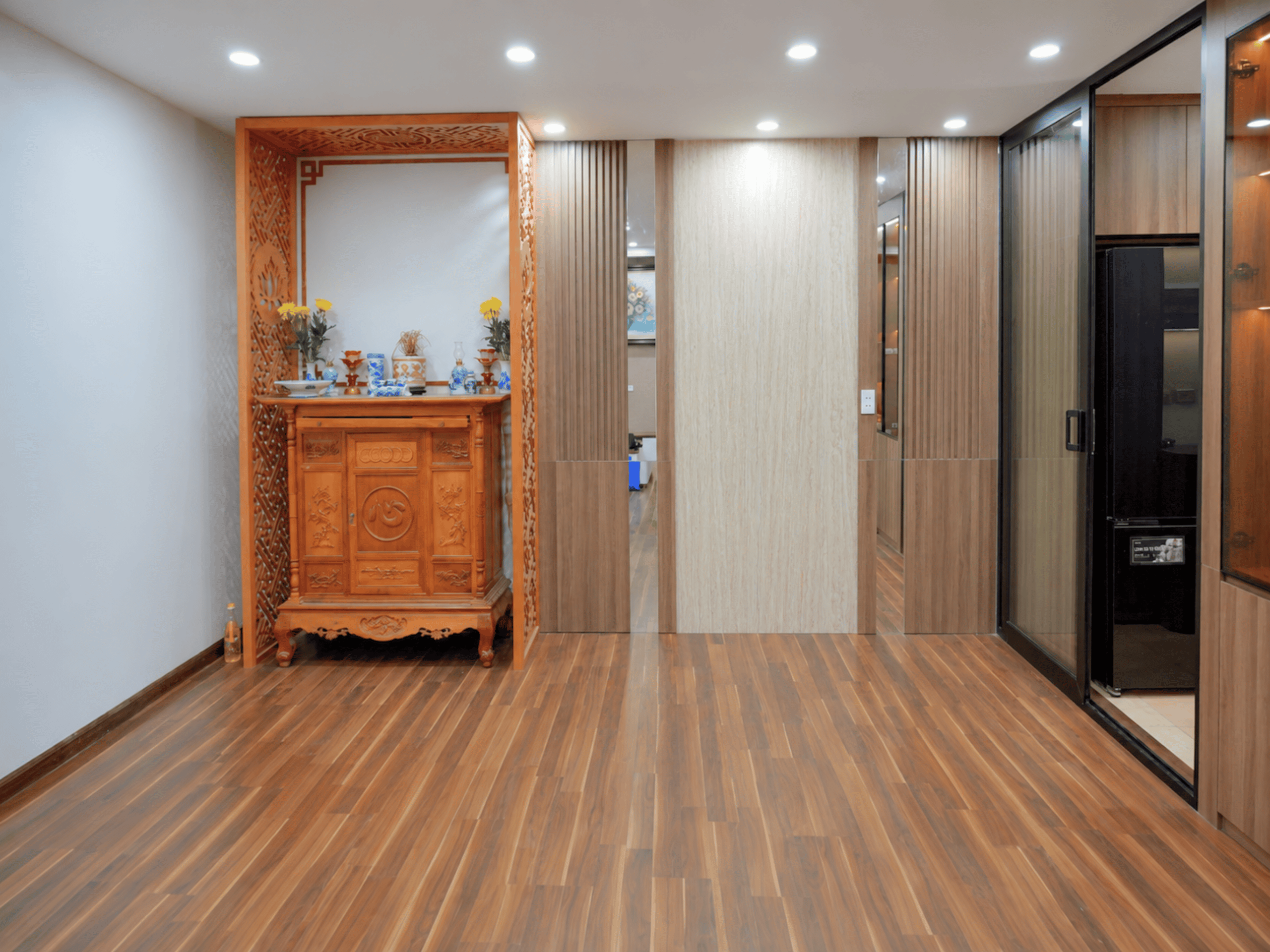 Hoàn thiện nội thất chung cư Nàng Hương: Gọn gàng, đồng bộ và tiện nghi