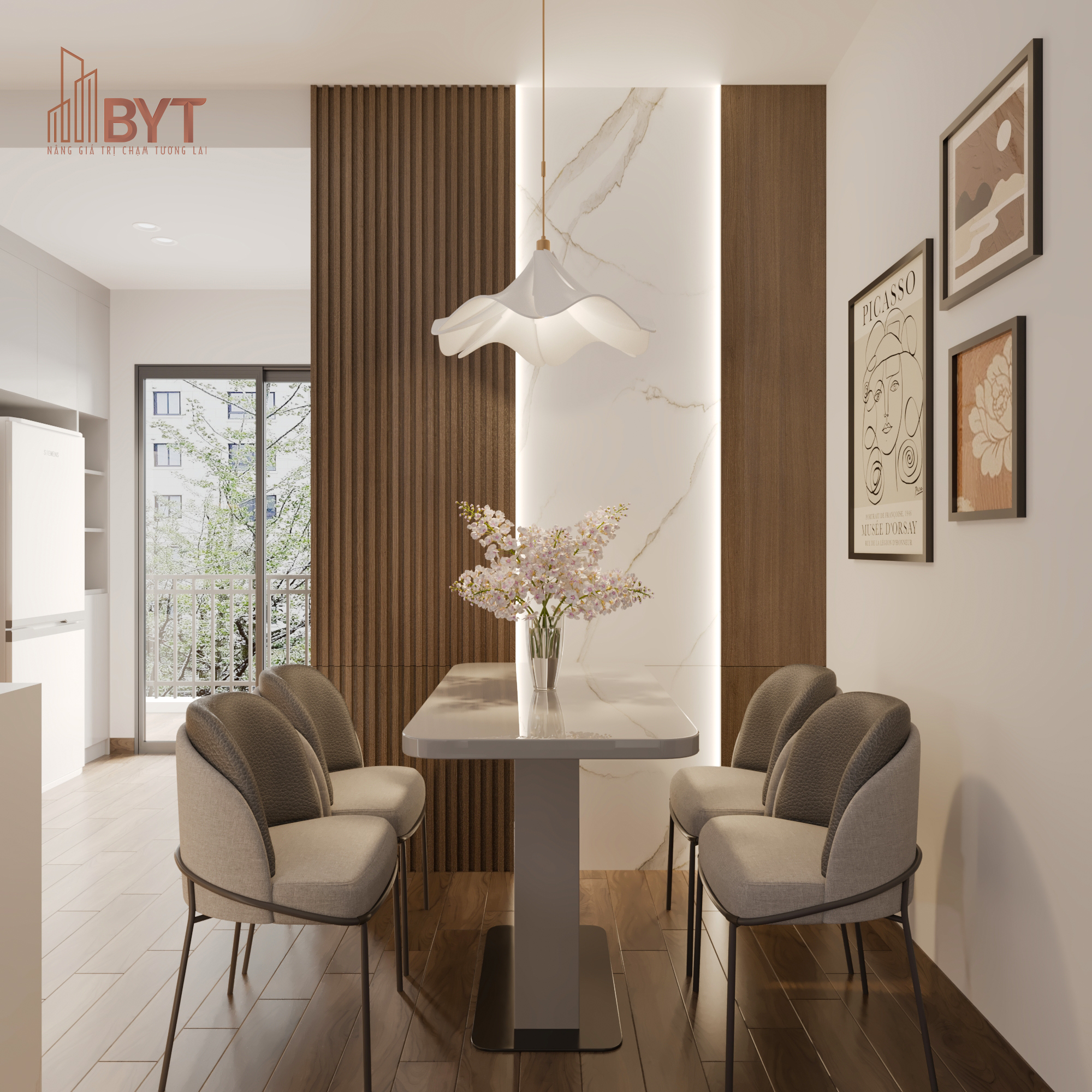 THIẾT KẾ NỘI THẤT CĂN HỘ CHUNG CƯ HIỆN ĐẠI – GỌN GÀNG, ẤM ÁP VÀ CÓ CHIỀU SÂU
