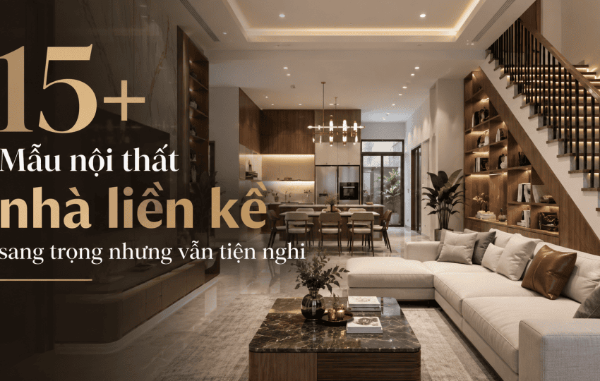 15+ Mẫu nội thất nhà liền kề sang trọng nhưng vẫn tiện nghi