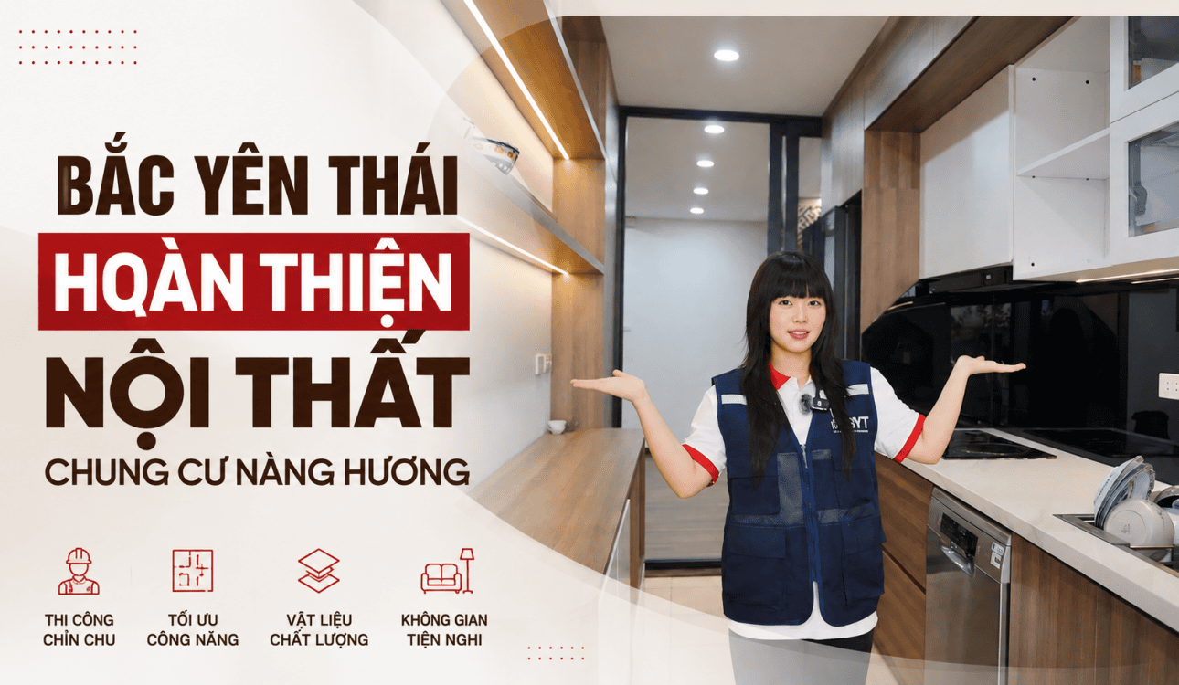 Hoàn thiện nội thất chung cư Nàng Hương: Gọn gàng, đồng bộ và tiện nghi