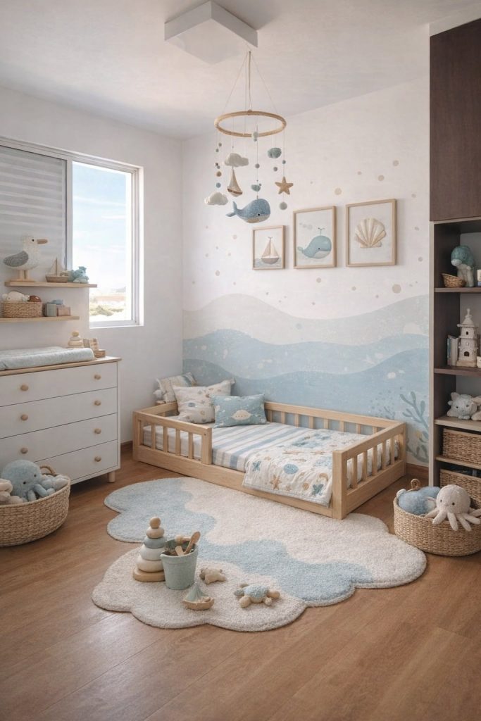 Phòng bé trai ở giai đoạn 1: từ 3 đến 5 tuổi