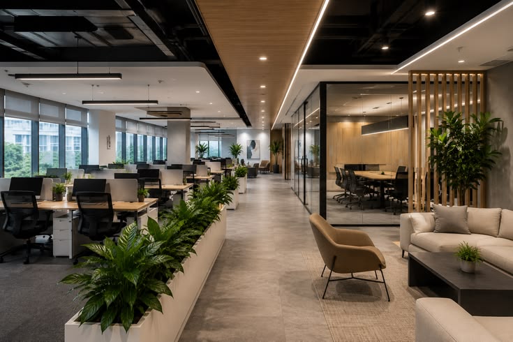 Văn phòng có phòng họp bố trí hợp lí