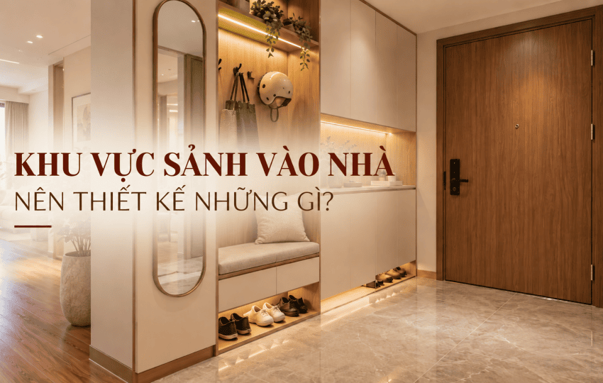 Khu vực sảnh vào nhà nên thiết kế những gì?