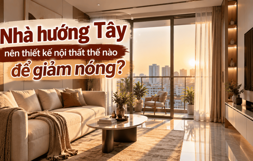 Thiết kế nội thất nhà hướng Tây thế nào để giảm nóng hiệu quả?