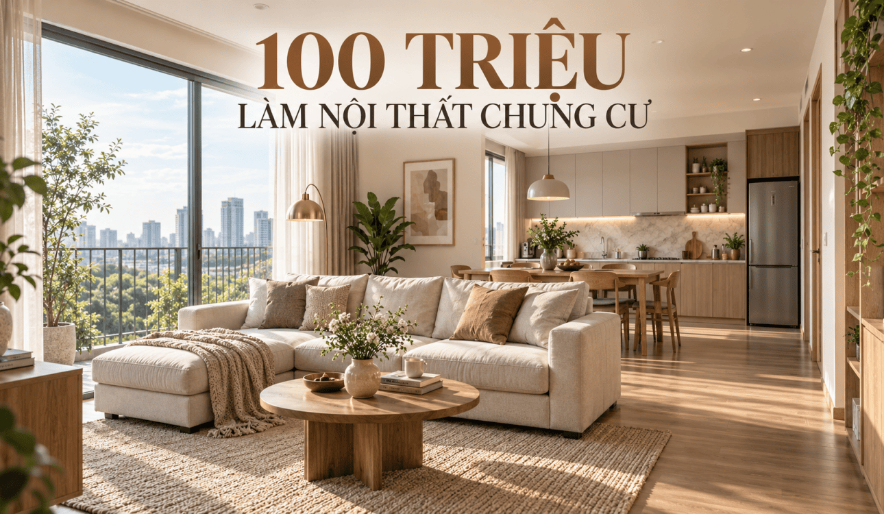 100 triệu làm nội thất chung cư