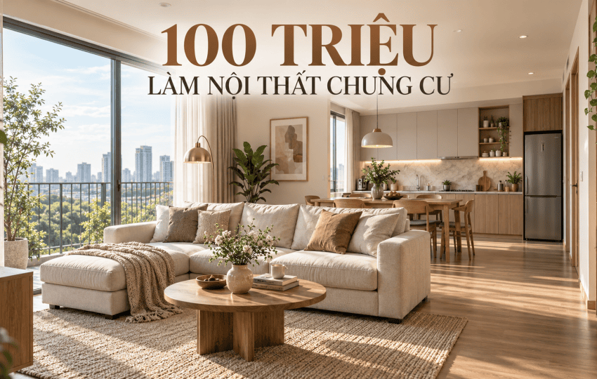 100 triệu làm nội thất chung cư