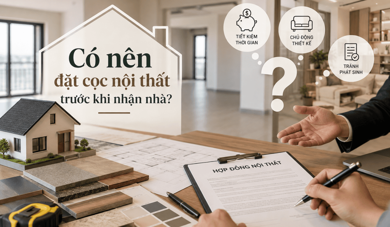 Có nên đặt cọc nội thất trước khi nhận nhà?