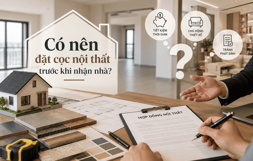 Có nên đặt cọc nội thất trước khi nhận nhà?