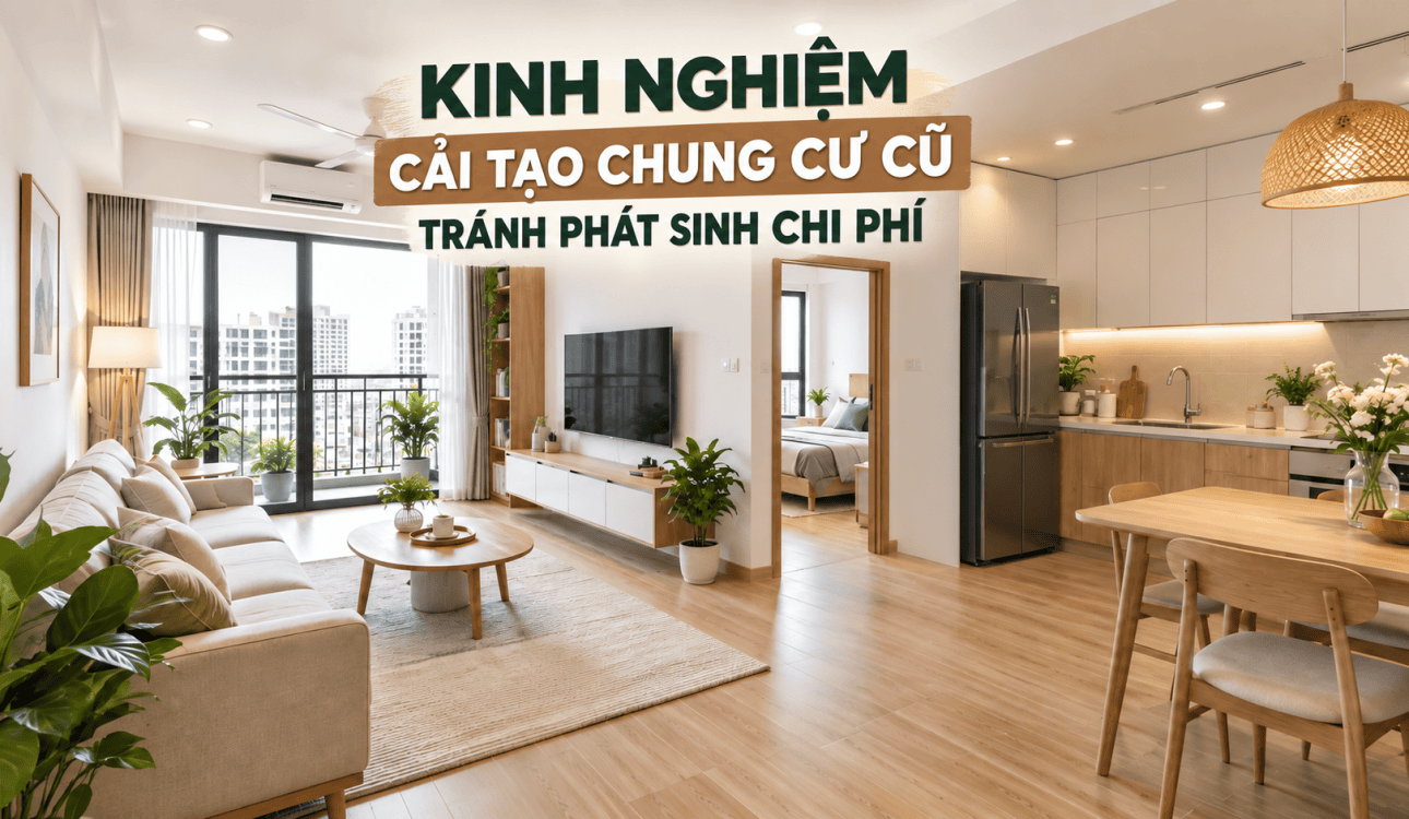 KINH NGHIỆM CẢI TẠO CHUNG CƯ CŨ TRÁNH PHÁT SINH CHI PHÍ