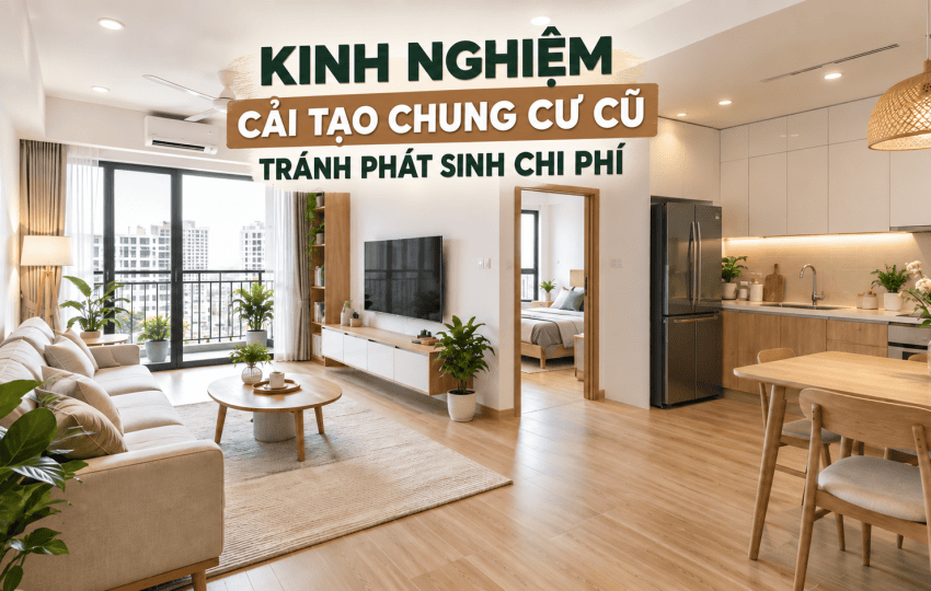 KINH NGHIỆM CẢI TẠO CHUNG CƯ CŨ TRÁNH PHÁT SINH CHI PHÍ