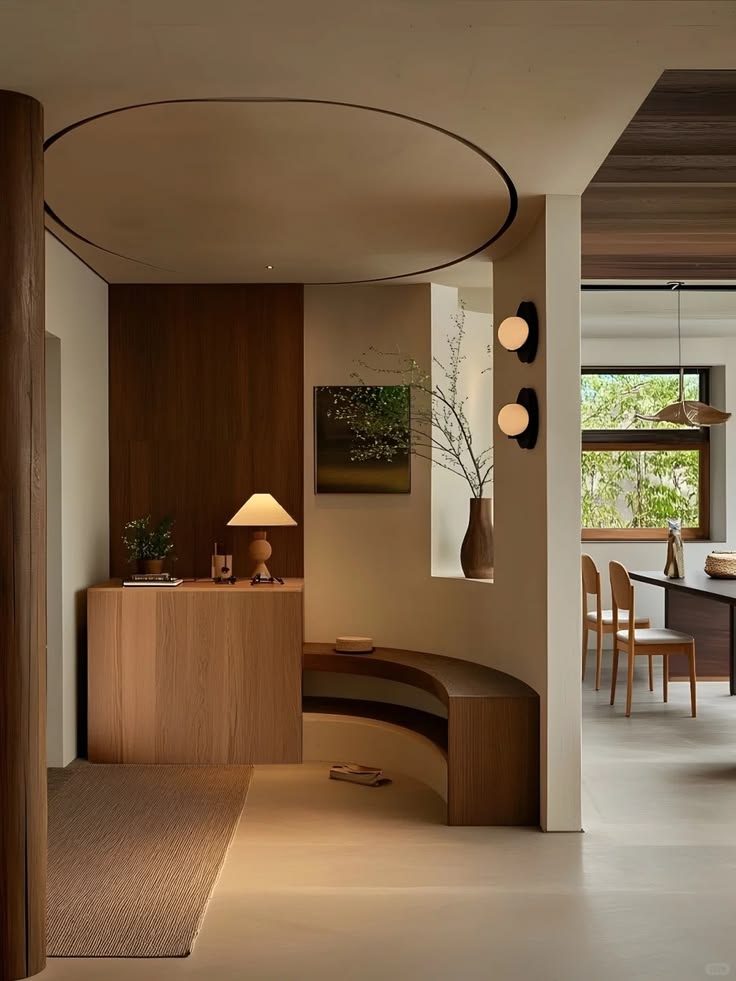 Ghế thay giày trong thiết kế sảnh vào nhà