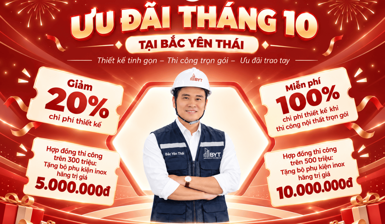 ƯU ĐÃI NỘI THẤT THÁNG 10 TẠI BẮC YÊN THÁI