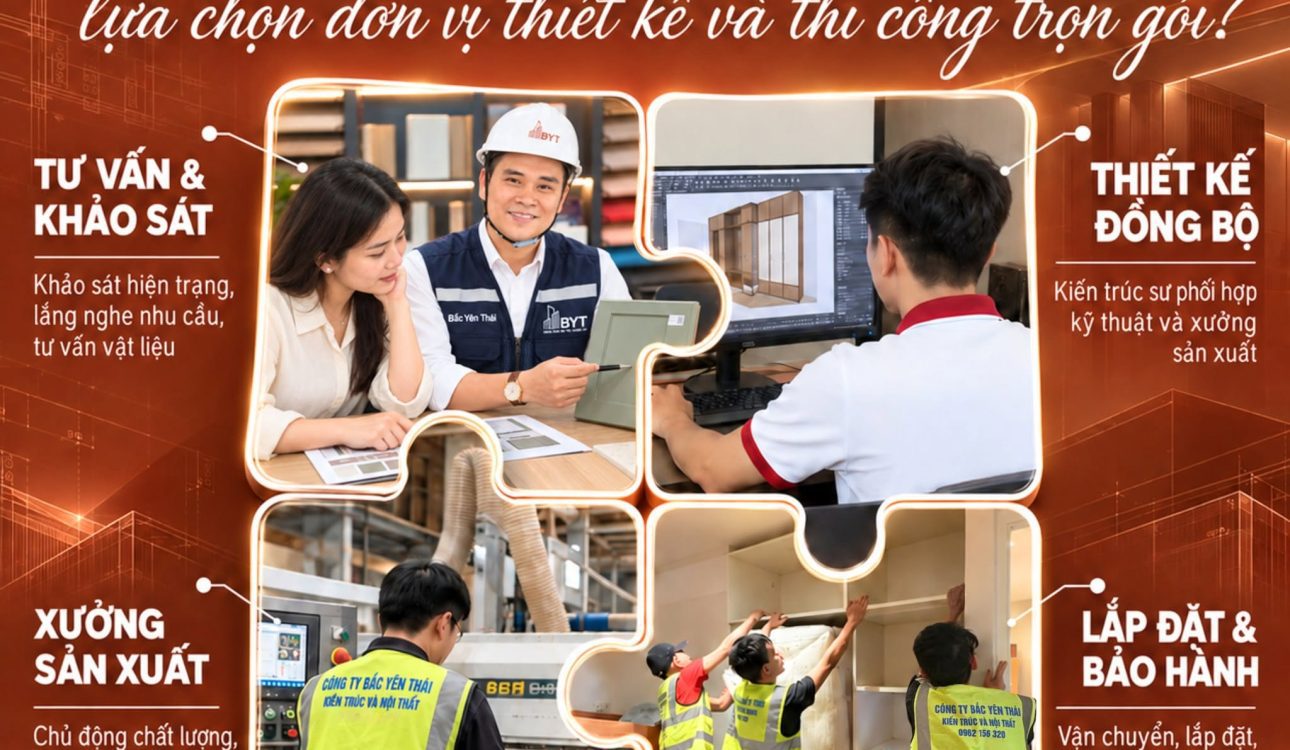 TẠI SAO GIA CHỦ HIỆN ĐẠI ƯU TIÊN THIẾT KẾ VÀ THI CÔNG NỘI THẤT TRỌN GÓI?