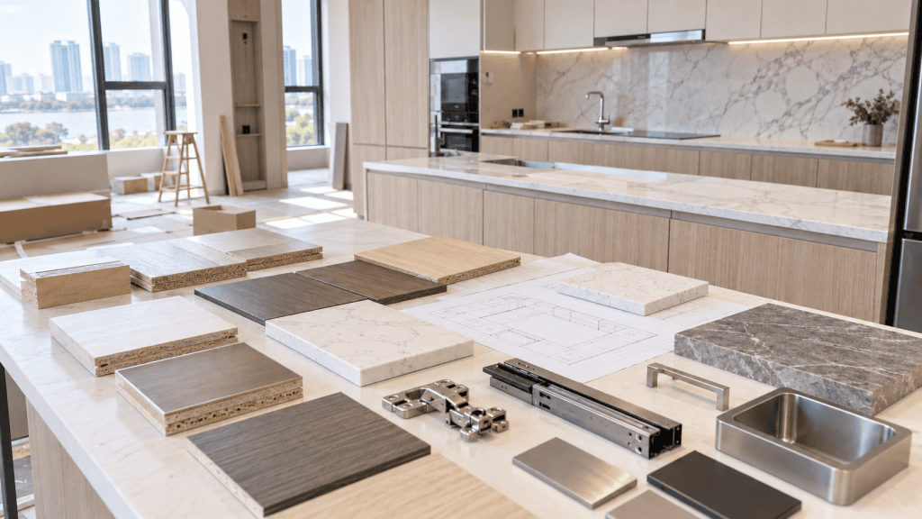 Chốt vật liệu, thiết bị và báo giá trước khi làm