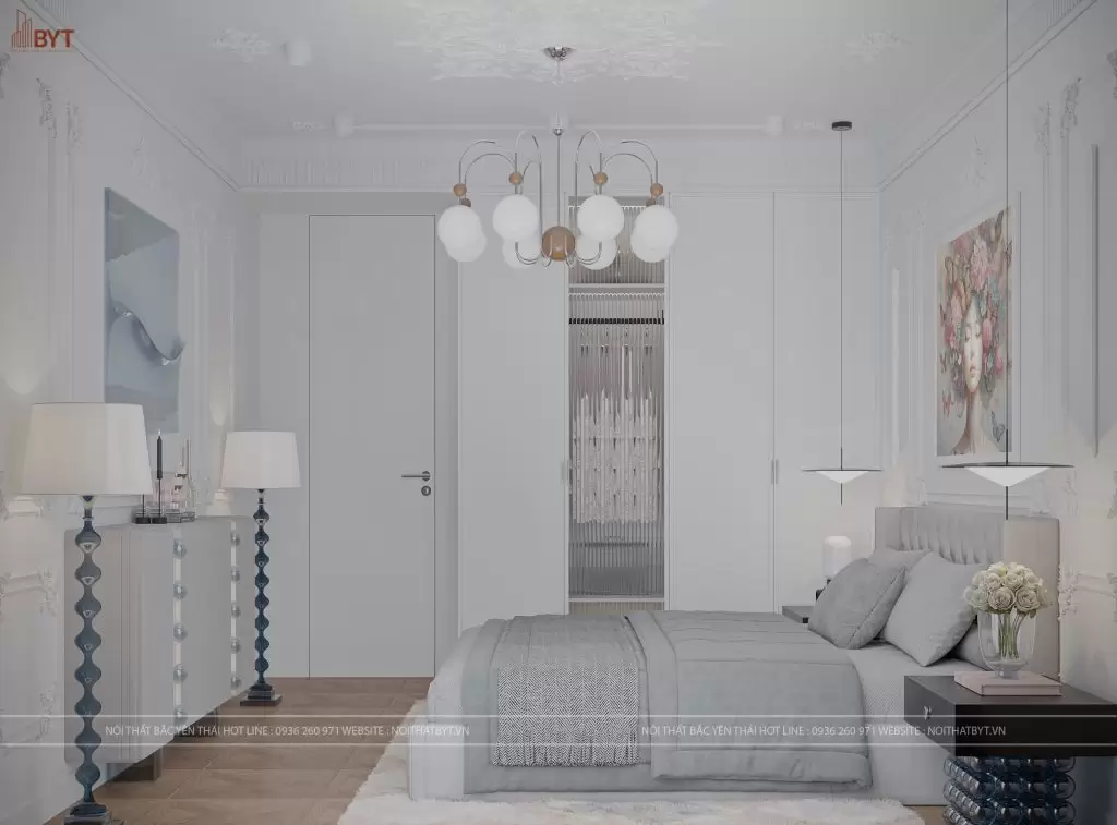 Thiết kế nội thất phòng ngủ căn hộ 67m2