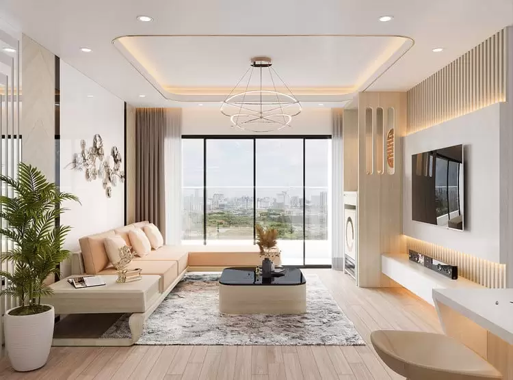 Mẫu thiết kế nội thất chung cư 67m2 phong cách Hiện đại
