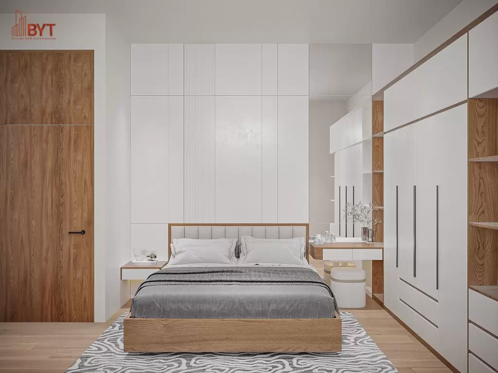 Thiết kế nội thất phòng ngủ căn hộ 40m2