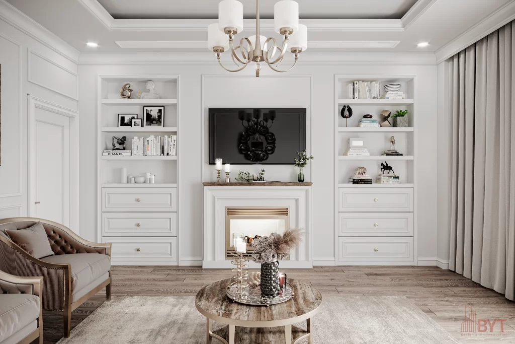 Thiết kế căn nội thất hộ 70m2 với phòng khách