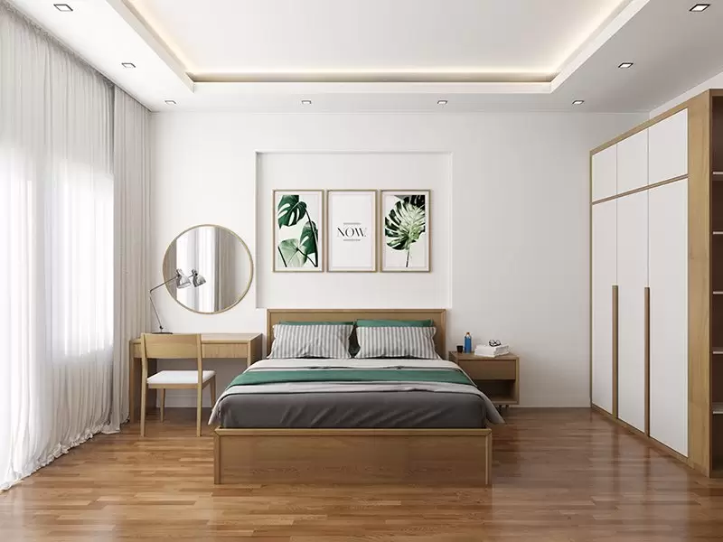 Thiết kế nội thất phòng ngủ nhà phố Hà Đông