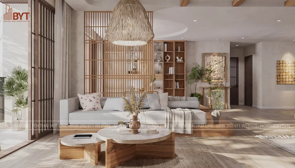 Tổng quan thiết kế nội thất chung cư 58m2 với không gian tối ưu và hiện đại 2025.