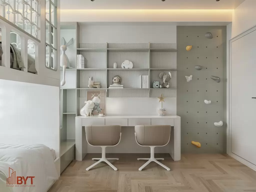 Thiết kế nội thất chung cư 70m2 không gian làm việc tại nhà