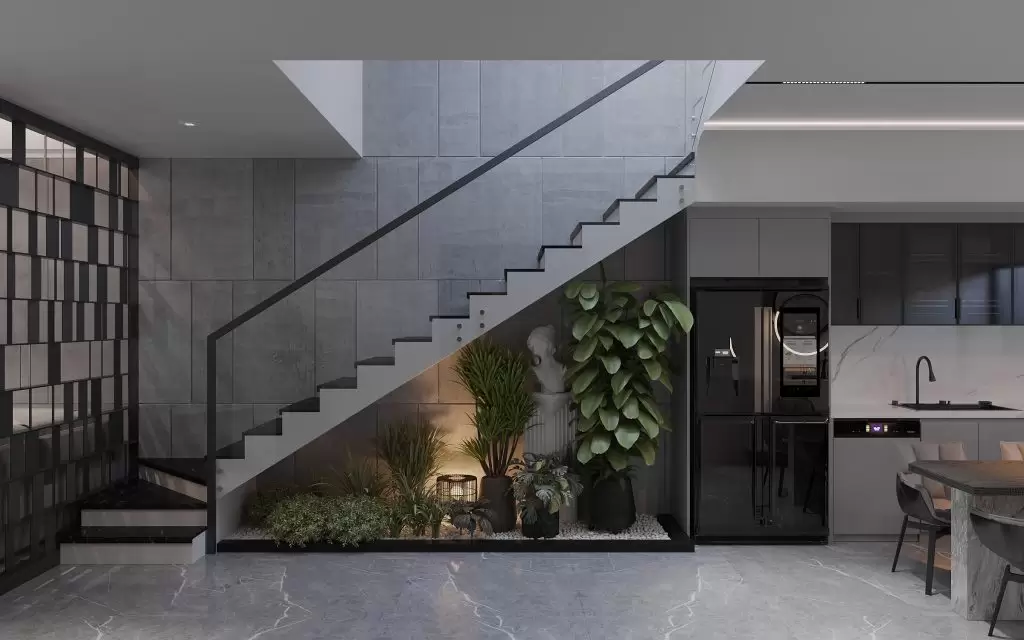 Thiết kế căn nội thất hộ 70m2 tăng giá trị với các khu vực nhỏ